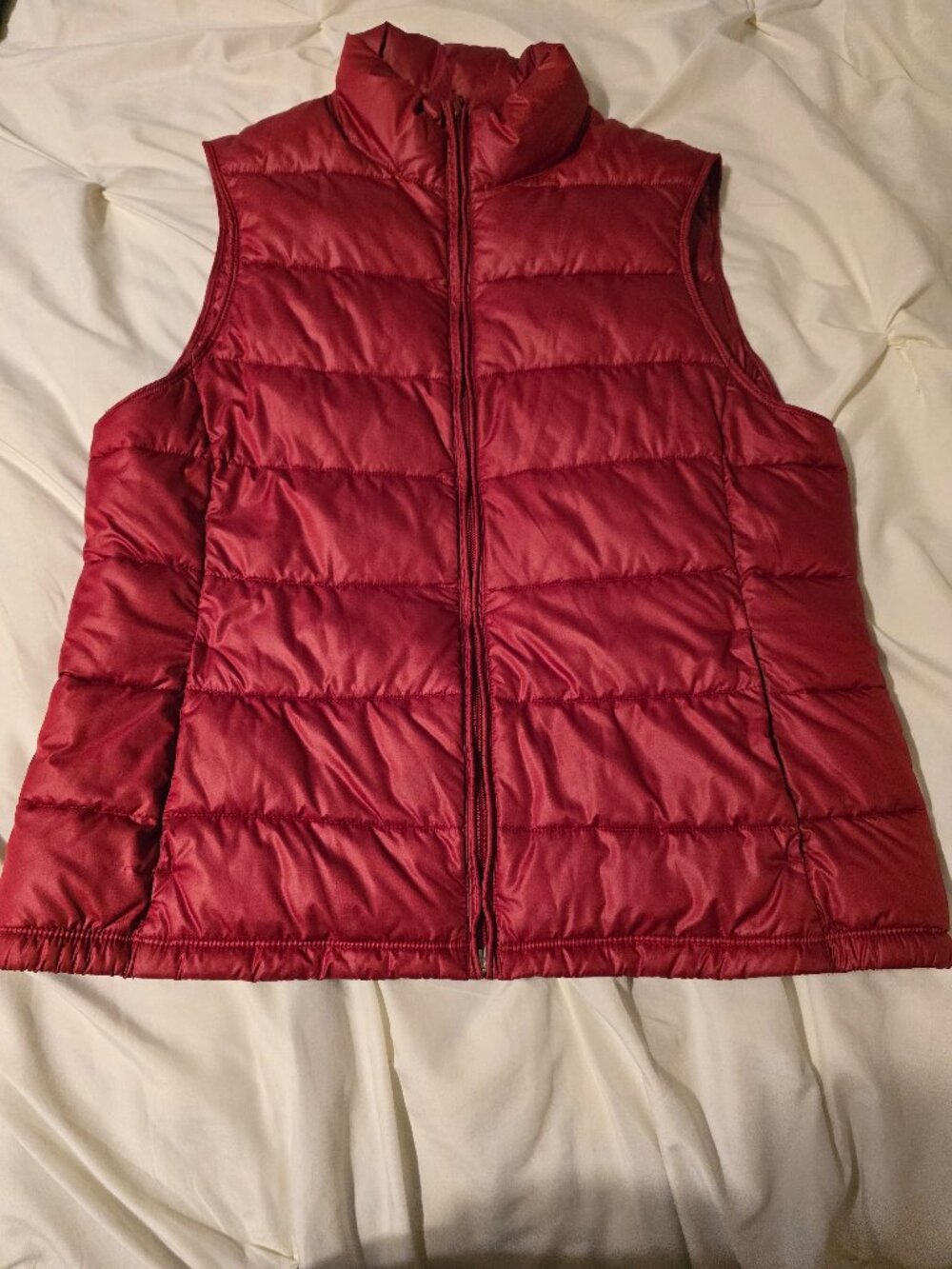 Red Puffer Vest Size Large